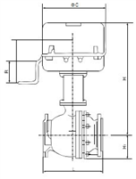 ZDRR電動O型球閥外形尺寸圖