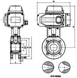 Q941電動法蘭球閥結(jié)構(gòu)圖