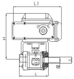 Q961F電動(dòng)快速切斷球閥結(jié)構(gòu)圖