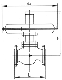 ZZVP自力式微壓調(diào)節(jié)閥外形尺寸圖