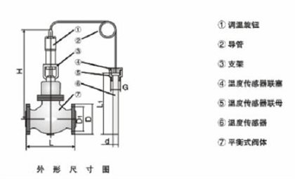 ZZWP自力式溫控閥結(jié)構(gòu)圖