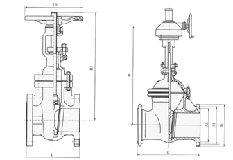 Z41W-150/300/600LB 美標(biāo)法蘭閘閥